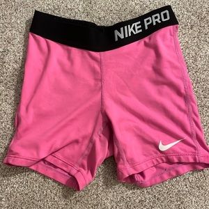 Youth M pink nike pros
